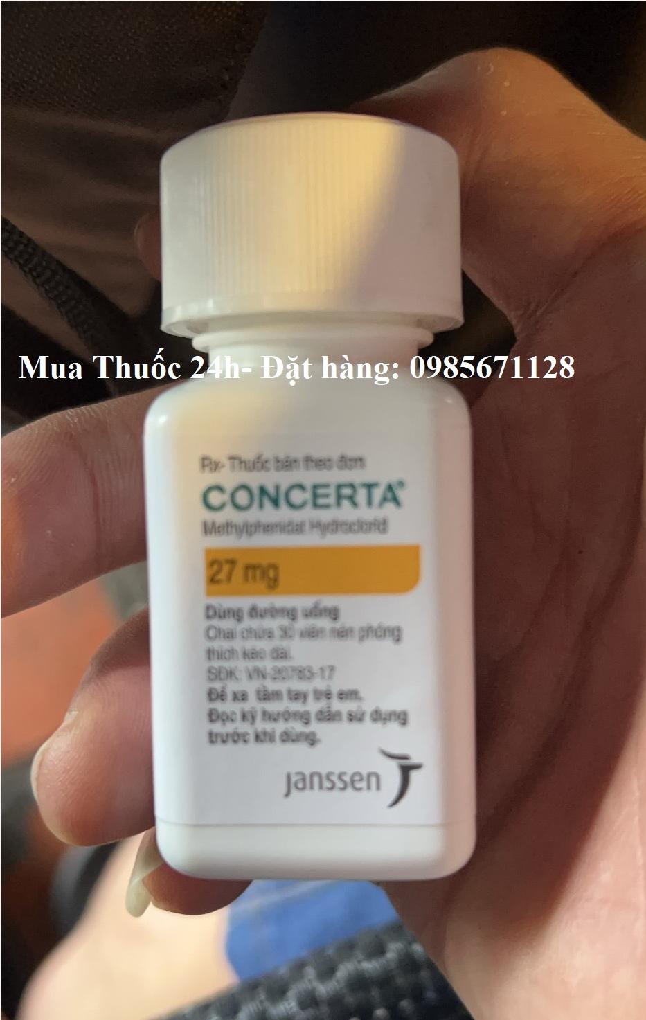 Thuốc Concerta 27mg Methylphenidate giá bao nhiêu mua ở đâu