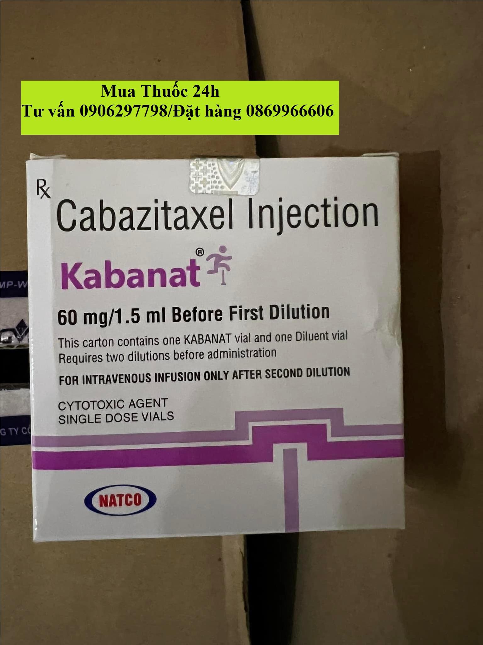 Thuốc Kabanat Cabazitaxel giá bao nhiêu mua ở đâu?