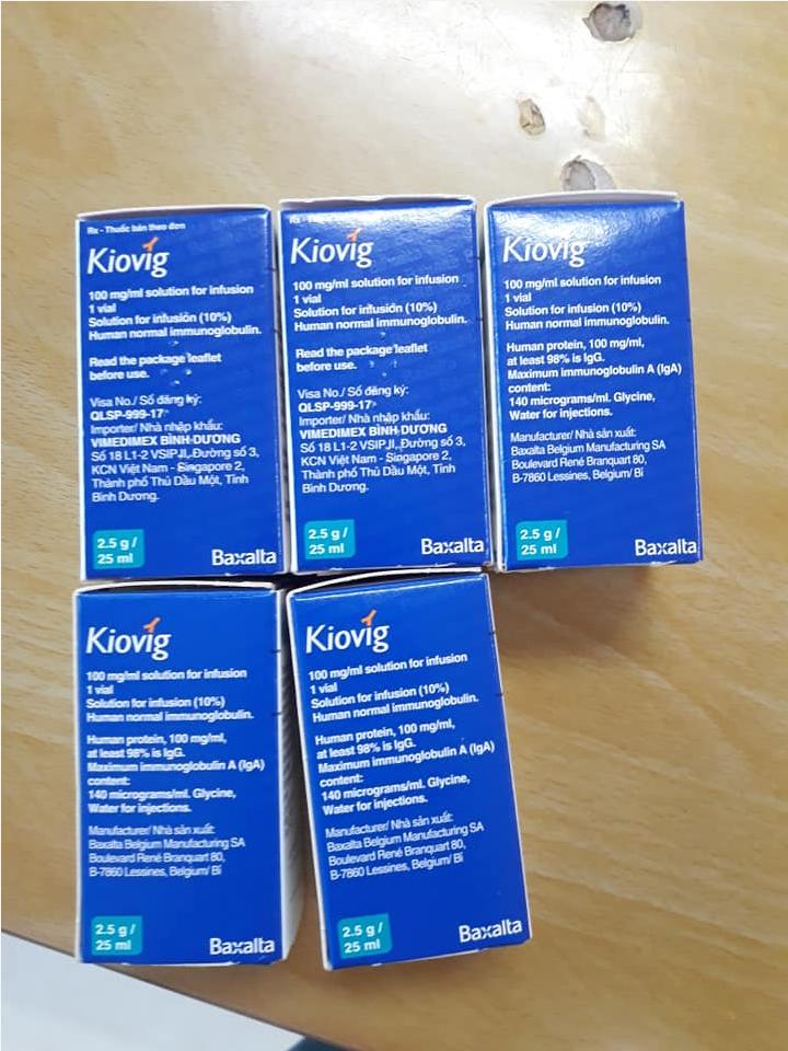 Thuốc Kiovig 100mg/ml Baxter giá bao nhiêu mua ở đâu