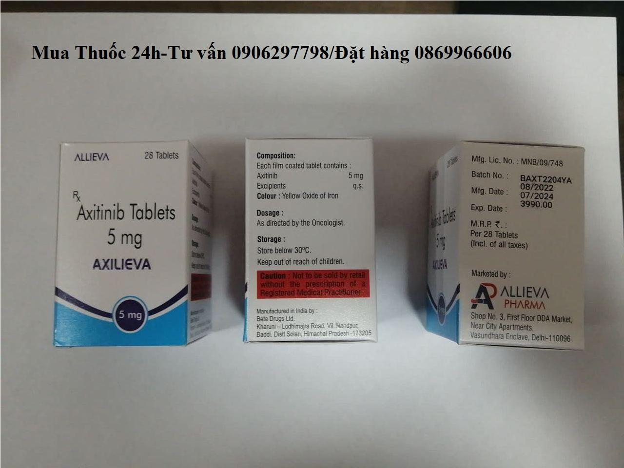 Thuốc Axilieva Axitinib 5mg giá bao nhiêu mua ở đâu?