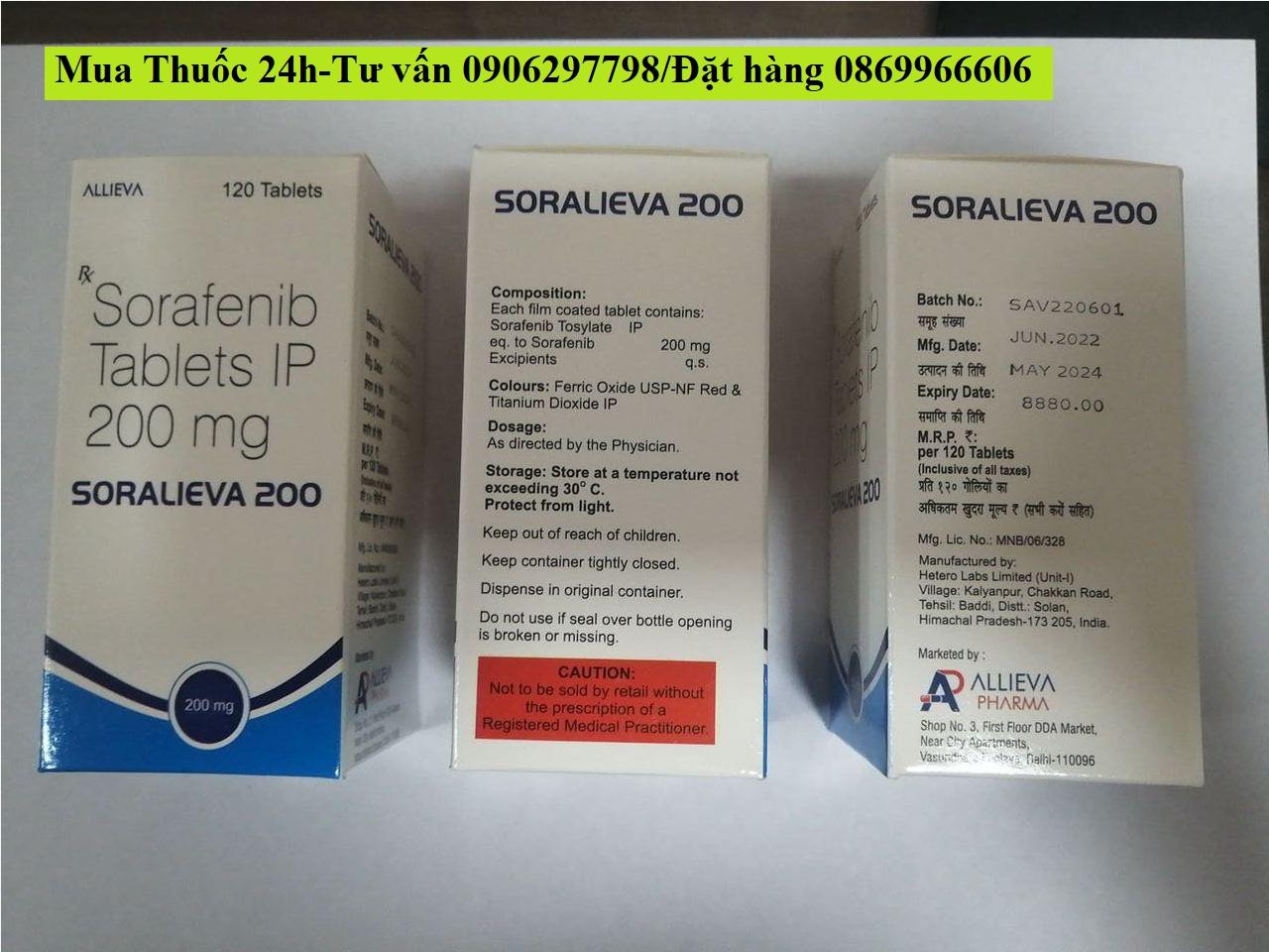 Thuốc Sovalieva 200 Sorafenib 200mg giá bao nhiêu mua ở đâu?