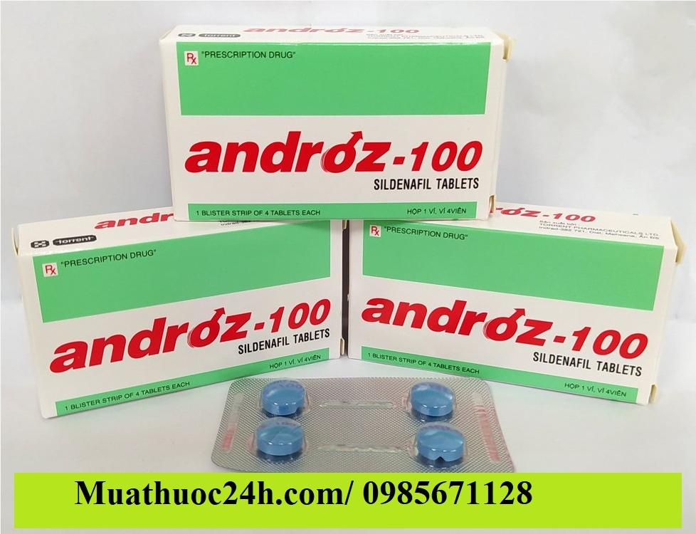 Thuốc Androz 100 Sildenafil giá bao nhiêu mua ở đâu