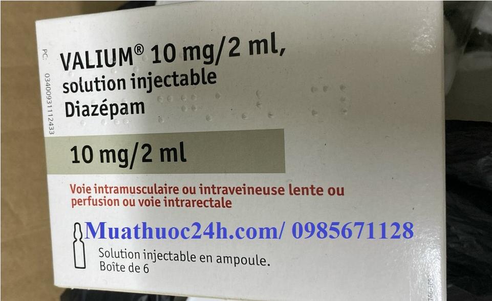 Thuốc Valium 10mg/2ml Diazepam giá bao nhiêu mua ở đâu