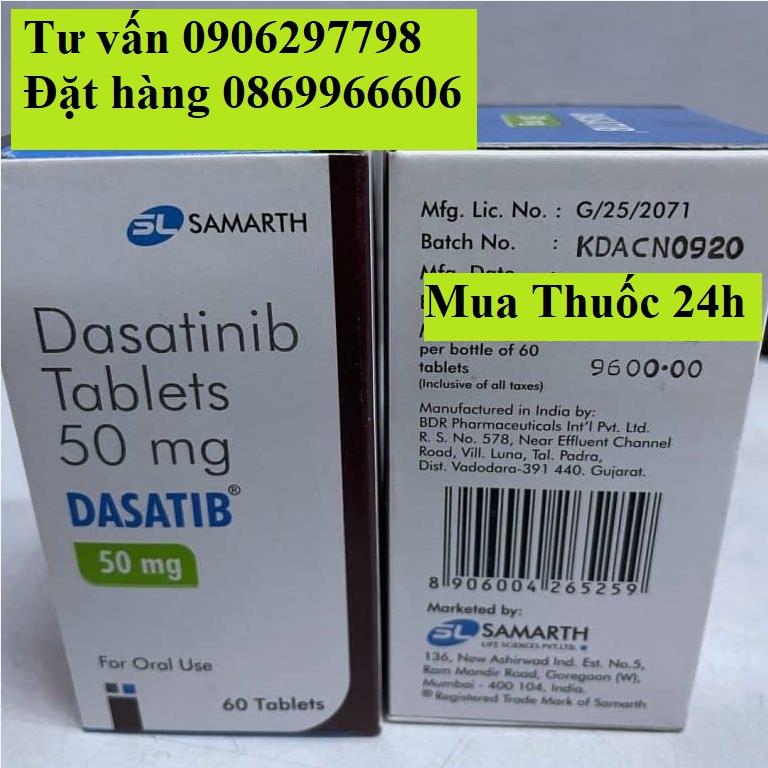 Thuốc Dasatib 50 Dasatinib giá bao nhiêu mua ở đâu?
