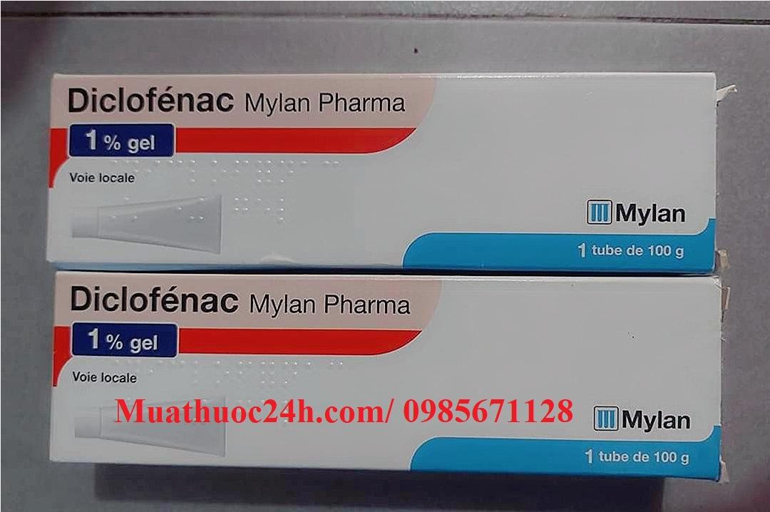 Thuốc Diclofenac Mylan 1% Gel giá bao nhiêu mua ở đâu