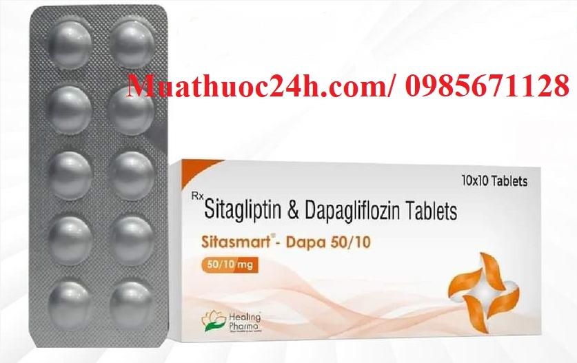 Thuốc Sitasmart Dapa 50/10 Sitagliptin & Dapagliflozin giá bao nhiêu mua ở đâu
