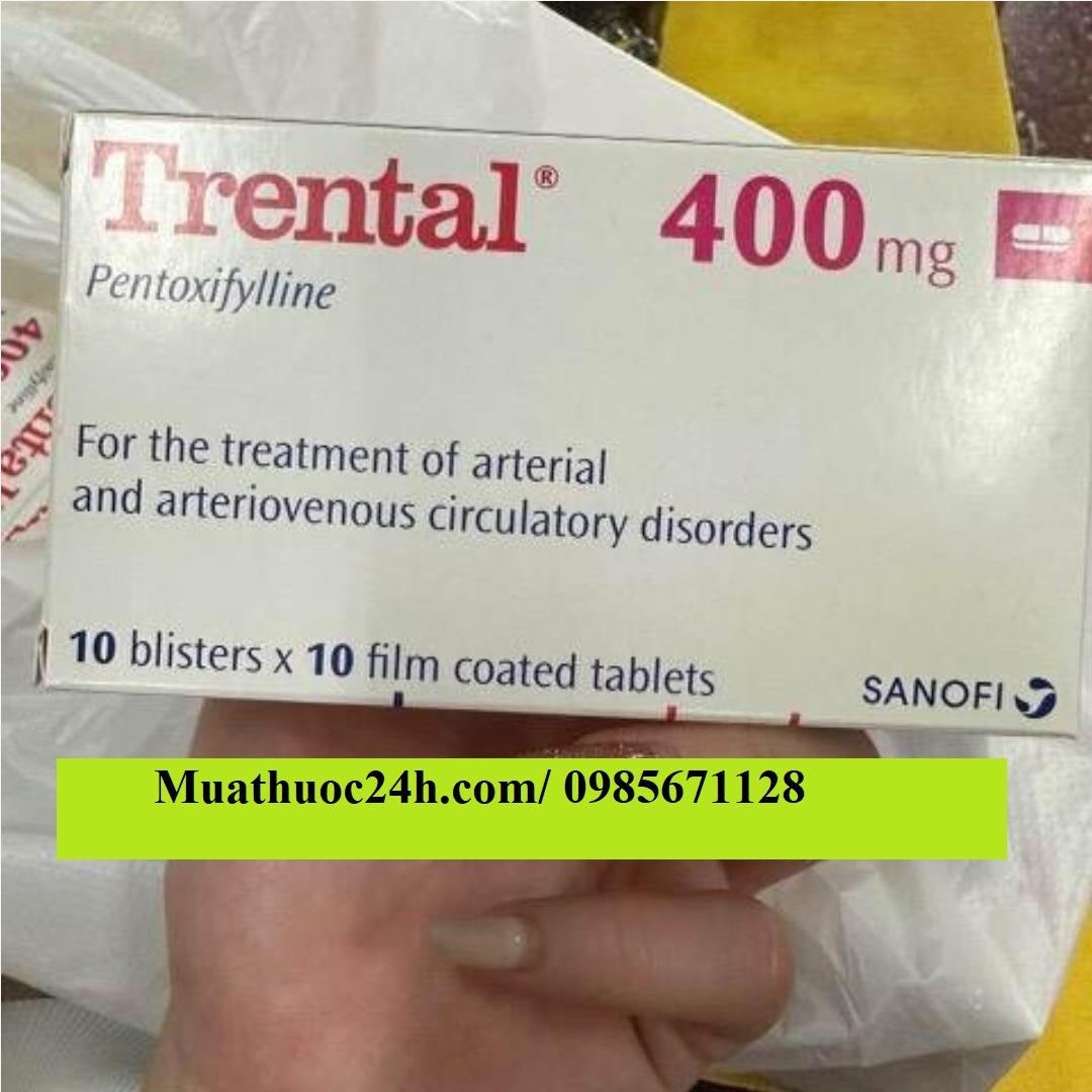 Thuốc Trental 400mg Pentoxifylline giá bao nhiêu mua ở đâu