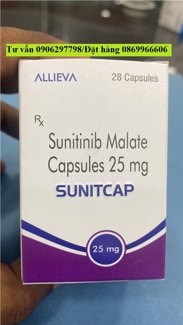Thuốc Sunitcap Sunitinib 25mg giá bao nhiêu mua ở đâu?