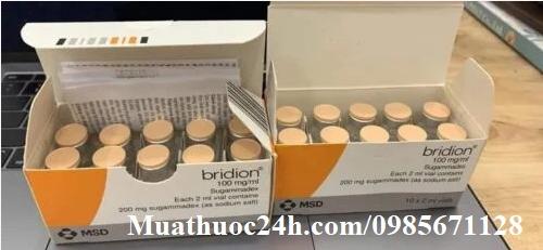 Thuốc Bridion 100mg/ml Sugammadex giá bao nhiêu mua ở đâu