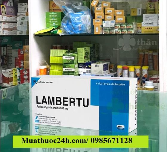 Thuốc Lambertu Pyridostigmin bromid 60mg giá bao nhiêu mua ở đâu