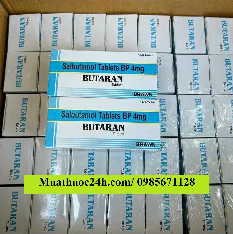 Thuốc Butaran Salbutamol 4mg giá bao nhiêu mua ở đâu?