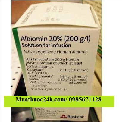 Thuốc Albiomin 20% Biotest giá bao nhiêu mua ở đâu?