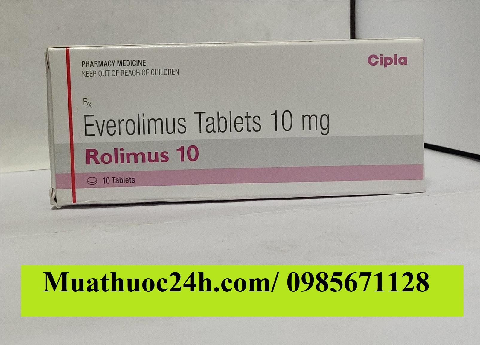 Thuốc Rolimus 10mg Everolimus giá bao nhiêu mua ở đâu