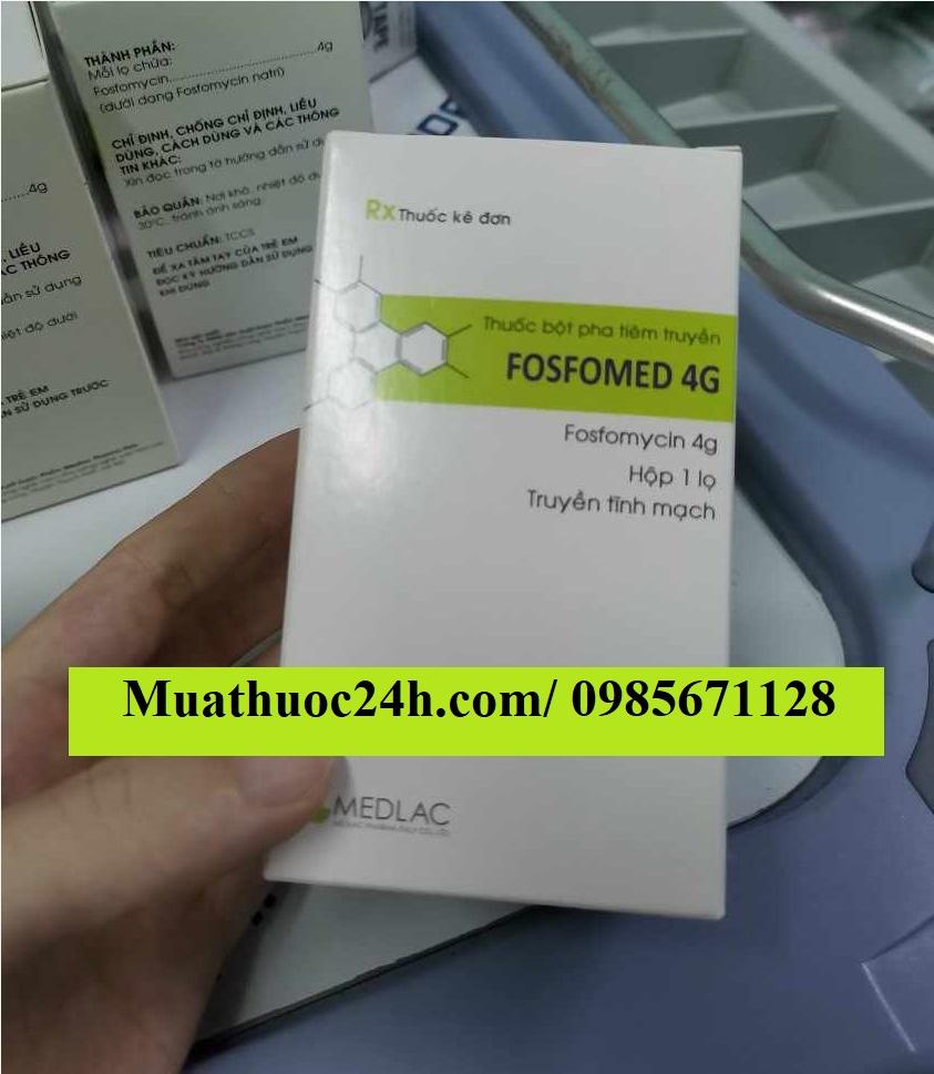 Thuốc Fosfomed 4g Fosfomycin Medlac giá bao nhiêu mua ở đâu