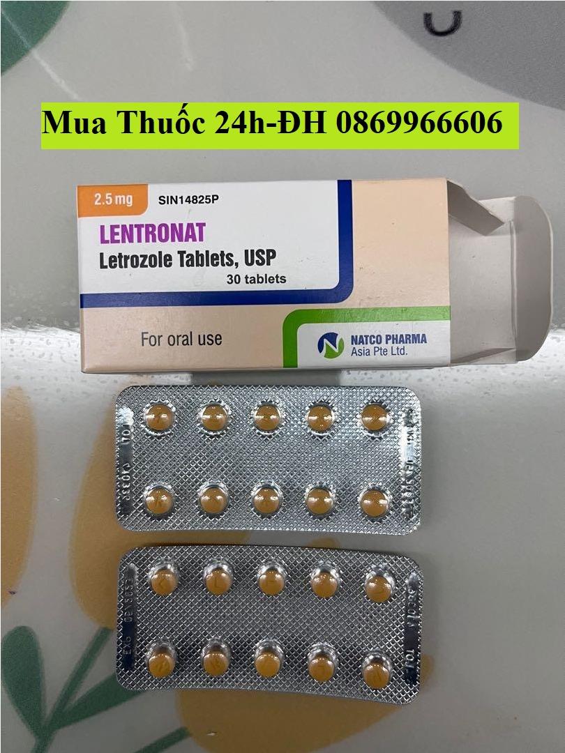 Thuốc Lentronat Letrozole 2.5mg giá bao nhiêu mua ở đâu?