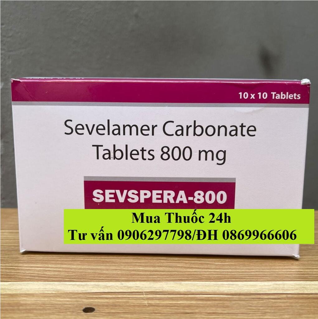 Thuốc Sevspera Sevelamer carbonate 800mg giá bao nhiêu mua ở đâu?