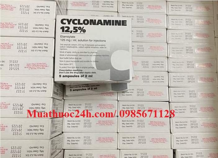 Thuốc Cyclonamine 12,5% Etamsylat giá bao nhiêu mua ở đâu?