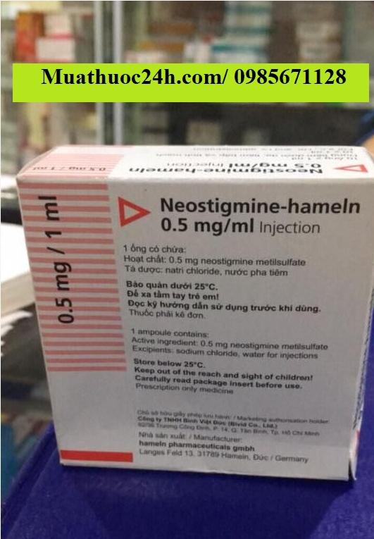 Thuốc Neostigmine Hameln 0.5mg/ml giá bao nhiêu mua ở đâu?