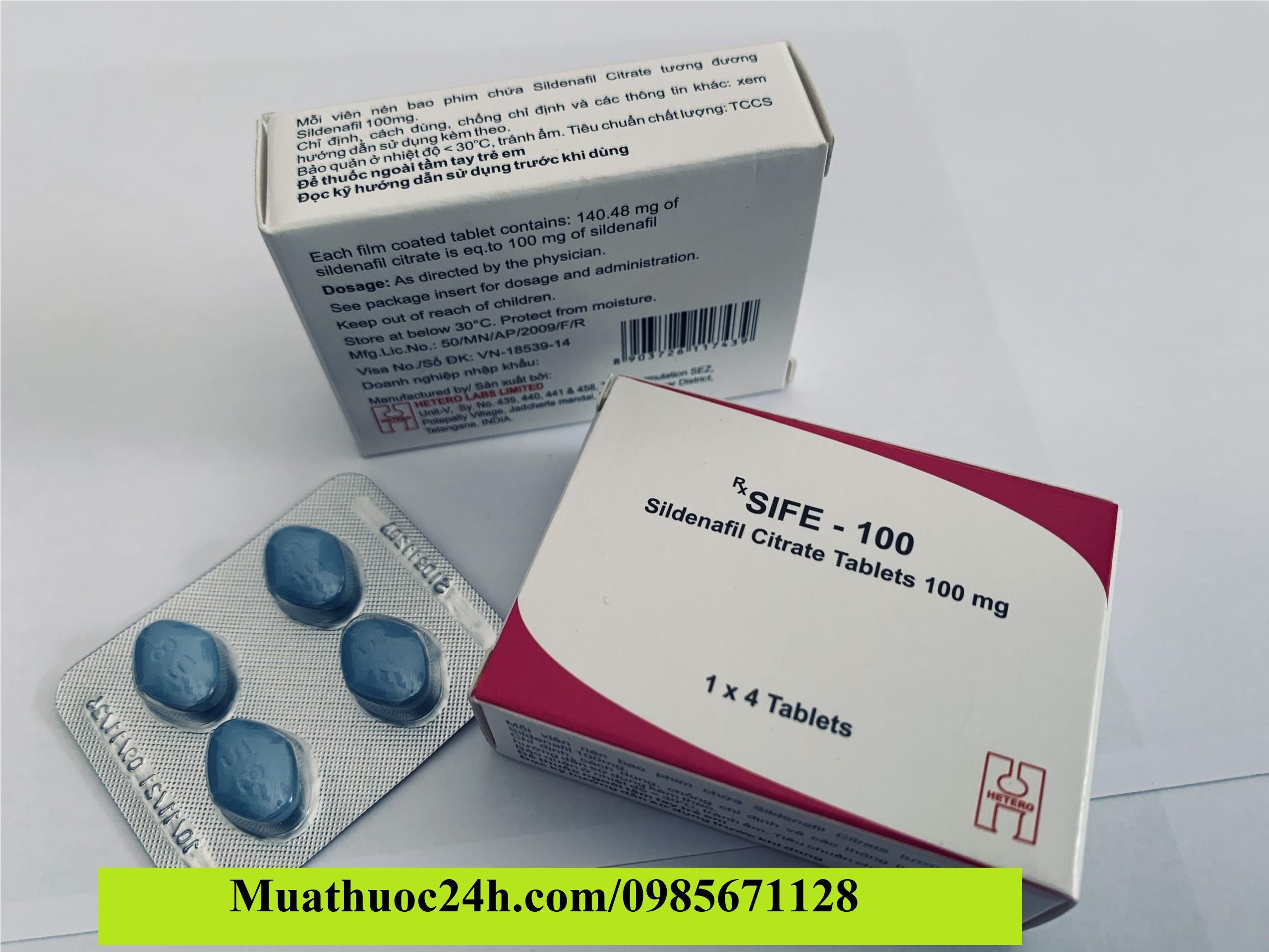 Thuốc Sife 100 Sildenafil giá bao nhiêu mua ở đâu