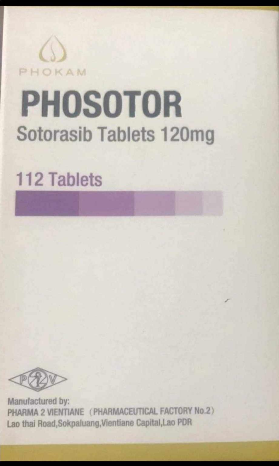 Thuốc Phosotor Sotorasib 120mg giá bao nhiêu mua ở đâu