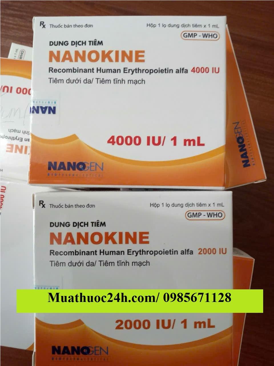 Thuốc Nanokine 4000IU/ 1ml giá bao nhiêu mua ở đâu?