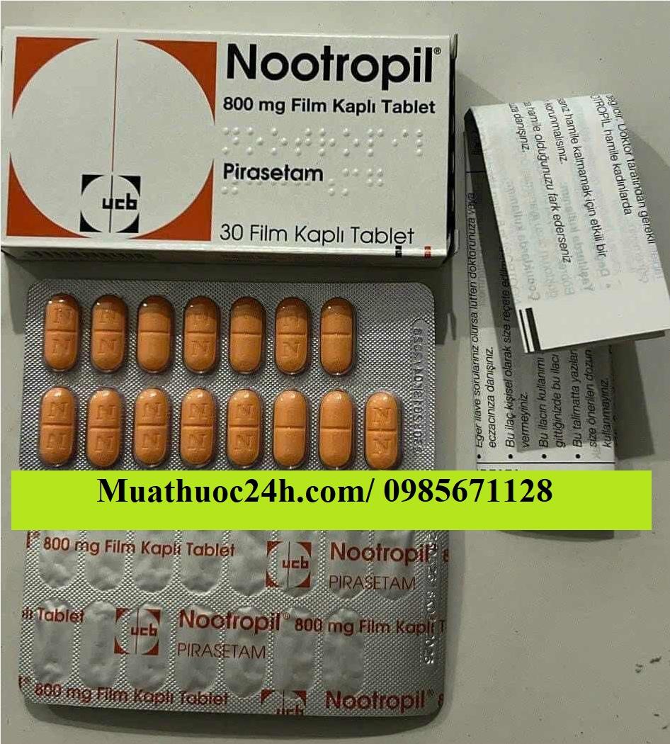 Thuốc Nootropil 800mg Piracetam giá bao nhiêu mua ở đâu