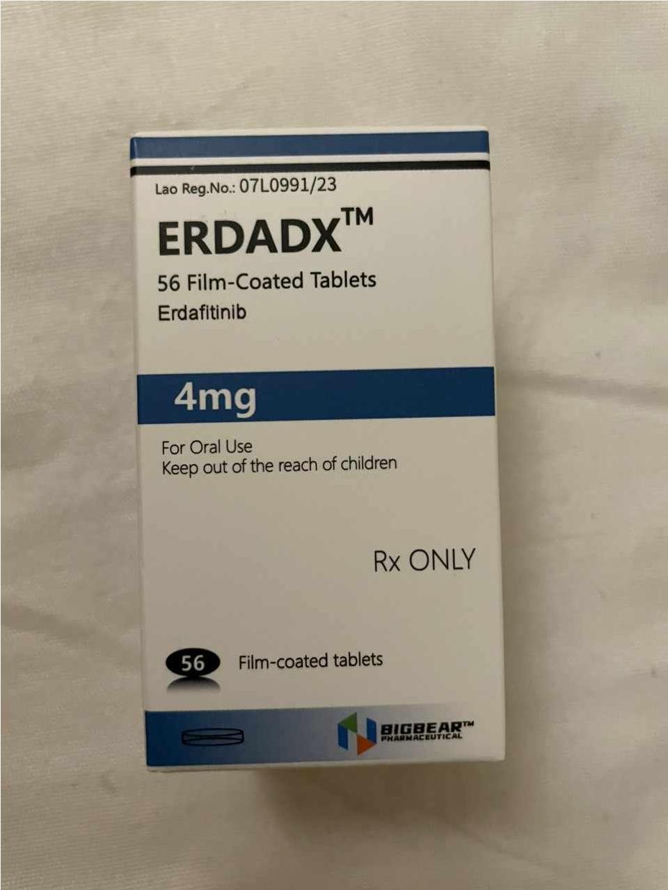 Thuốc ERDADX Erdafitinib 4mg giá bao nhiêu mua ở đâu
