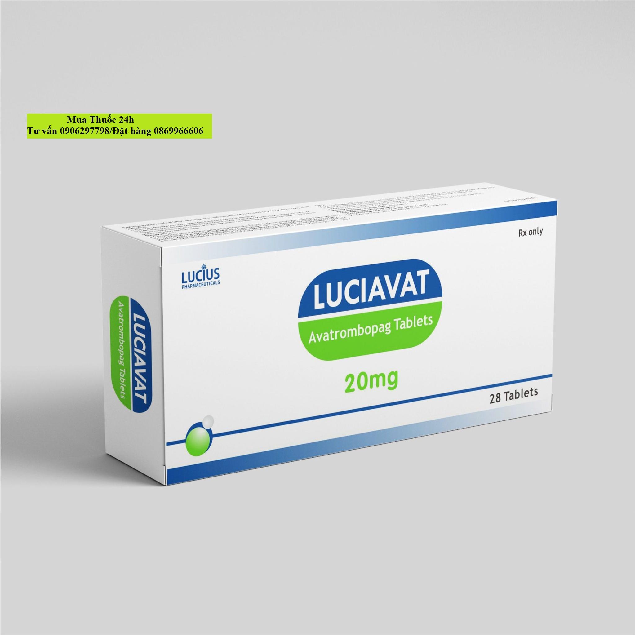 Thuốc Luciavat Avatrombopag 20mg giá bao nhiêu?