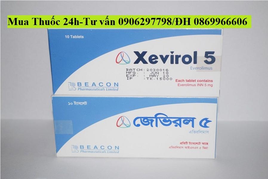 Thuốc Xevirol Everolimus 5mg giá bao nhiêu mua ở đâu?