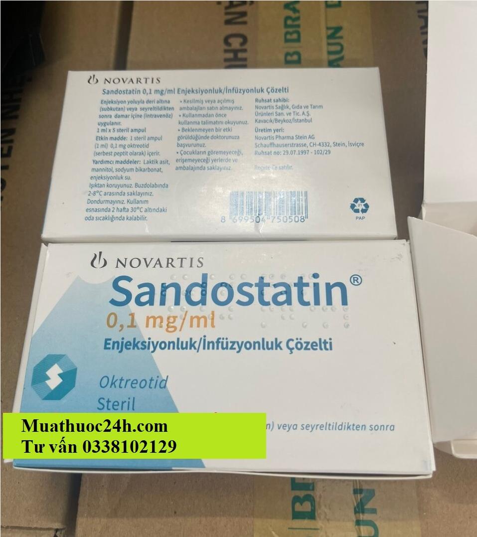 Thuốc Sandostatin 0.1 mg giá bao nhiêu, mua ở đâu