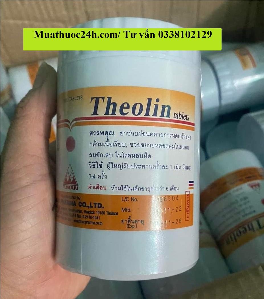 Thuốc Theolin 200mg Theophylin giá bao nhiêu mua ở đâu