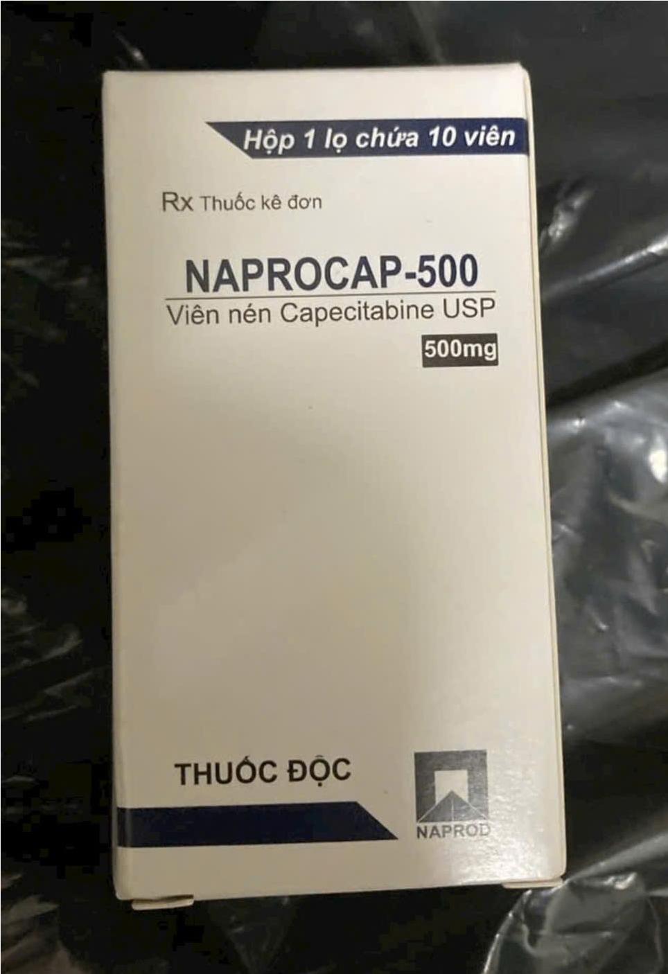 Thuốc Naprocap 500mg Capecitabine giá bao nhiêu mua ở đâu