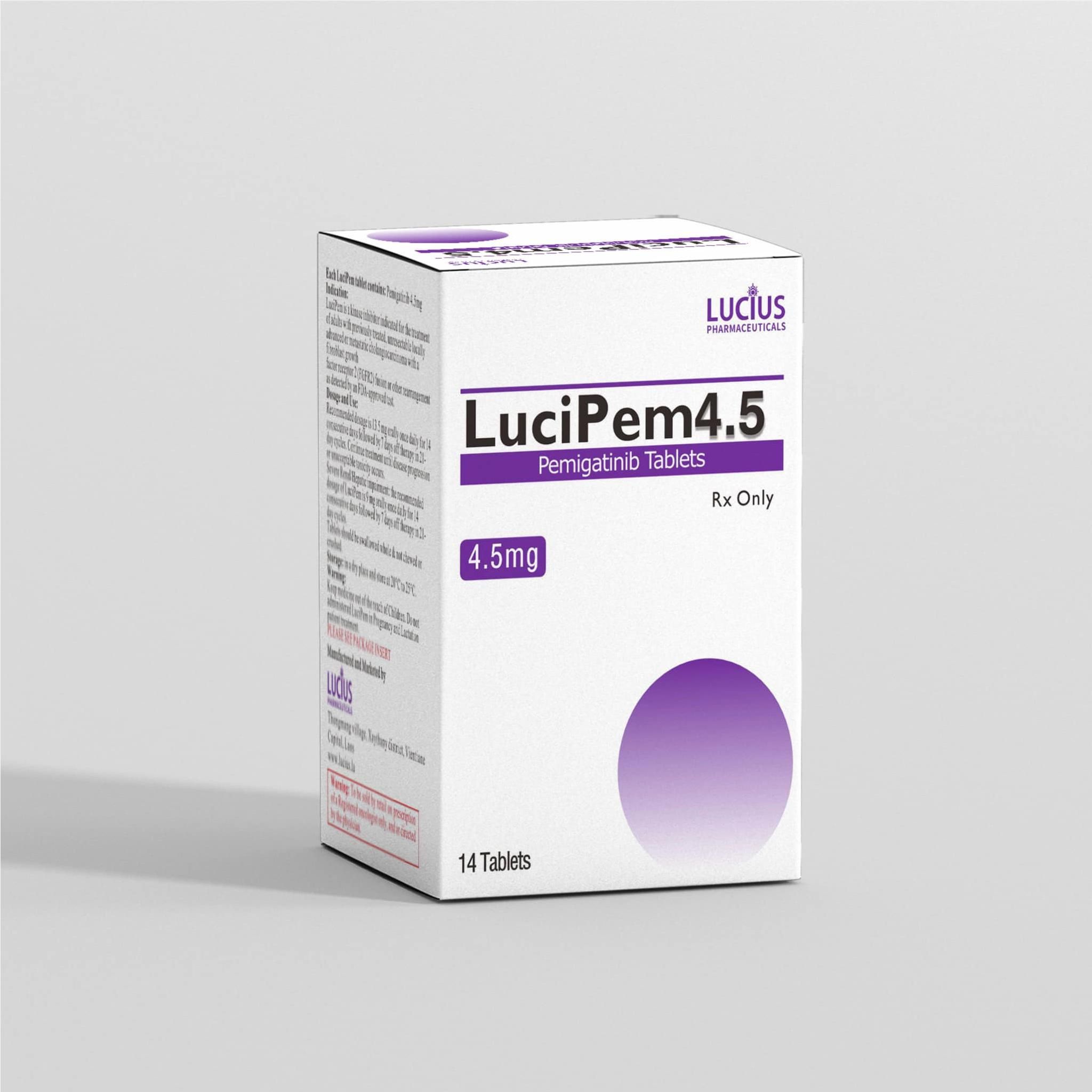 Thuốc Lucipem Pemigatinib 4.5mg giá bao nhiêu mua ở đâu?