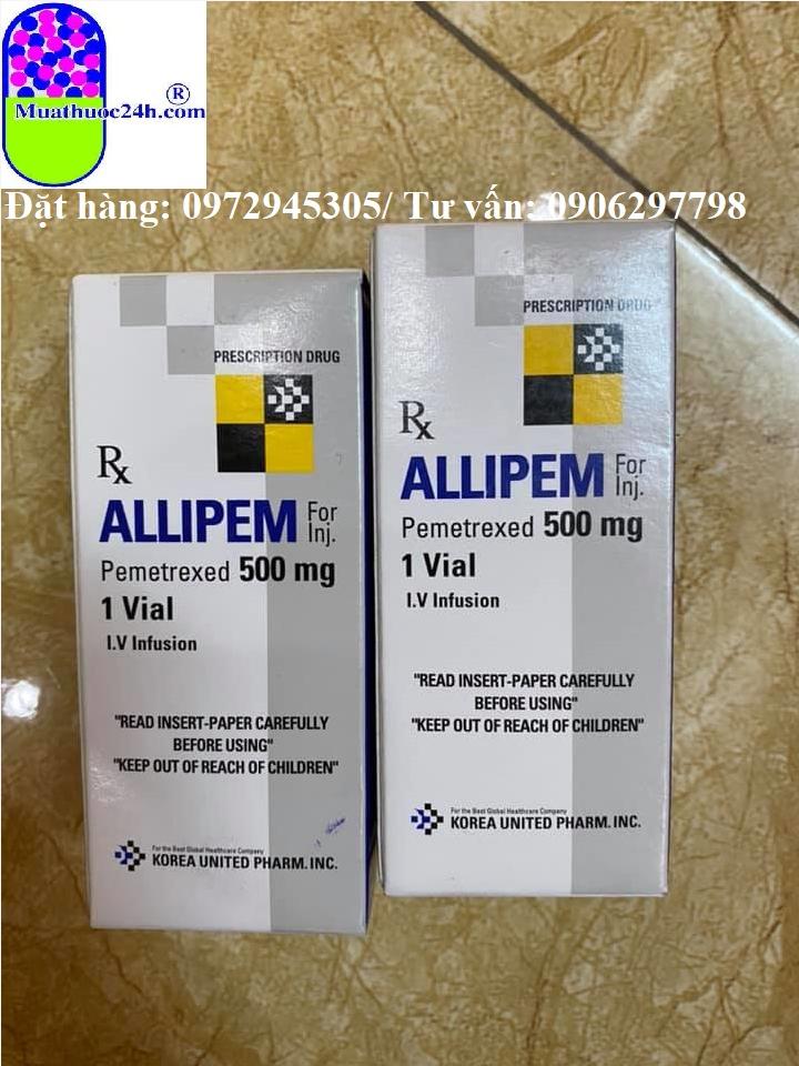 Thuốc Allipem Pemetrexed 500mg giá bao nhiêu mua ở đâu?