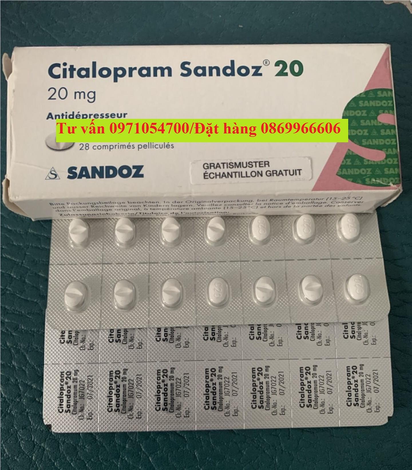  Thuốc Citalopram Sandoz 20 giá bao nhiêu mua ở đâu?