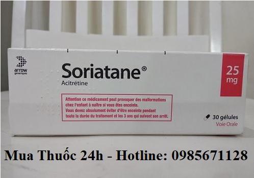 Thuốc Soriatane 25 mg Acitretin giá bao nhiêu mua ở đâu