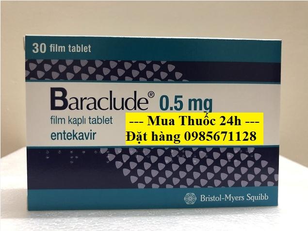 Thuốc Baraclude 0.5mg Entecavir giá bao nhiêu mua ở đâu