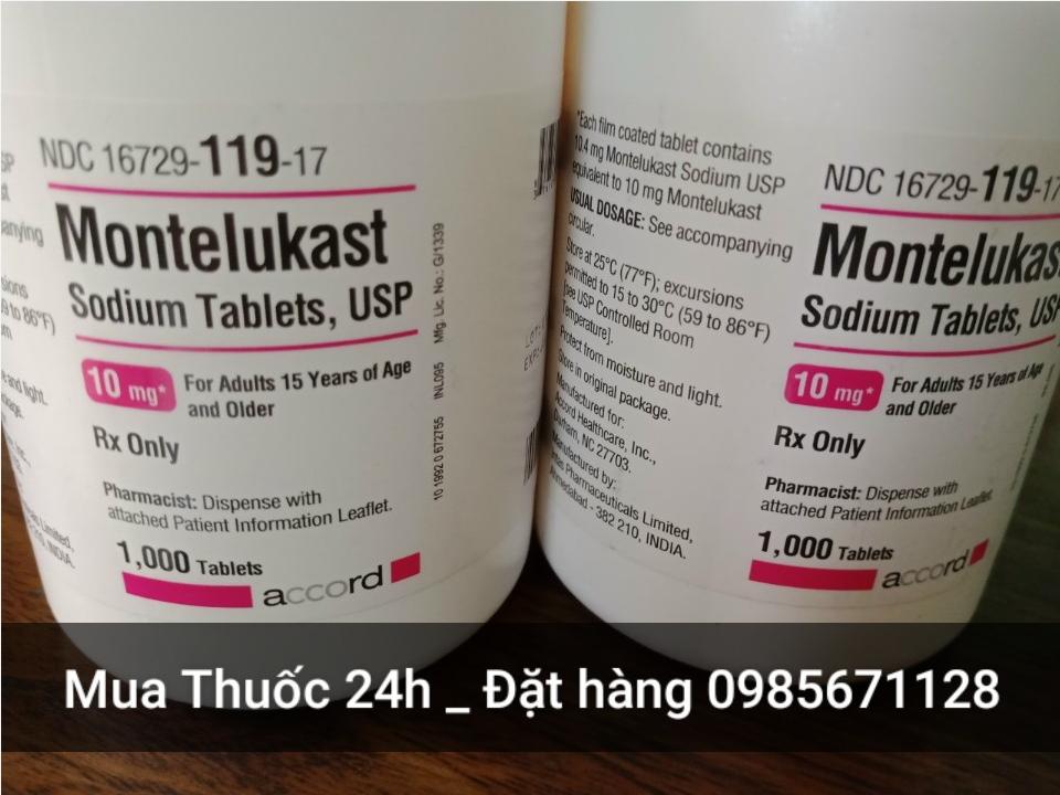 Thuốc Montelukast 10mg giá bao nhiêu mua ở đâu