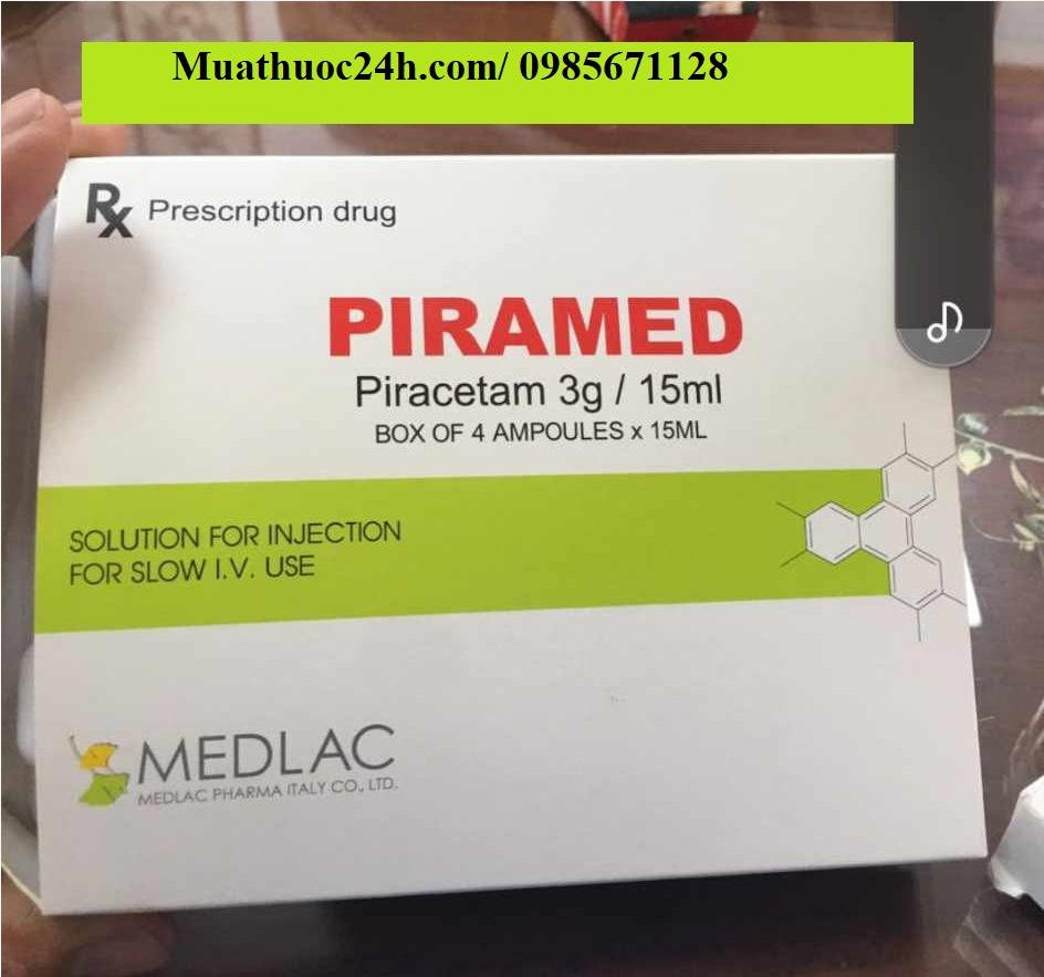Thuốc Piramed 3g/15ml Piracetam Medlac giá bao nhiêu mua ở đâu?
