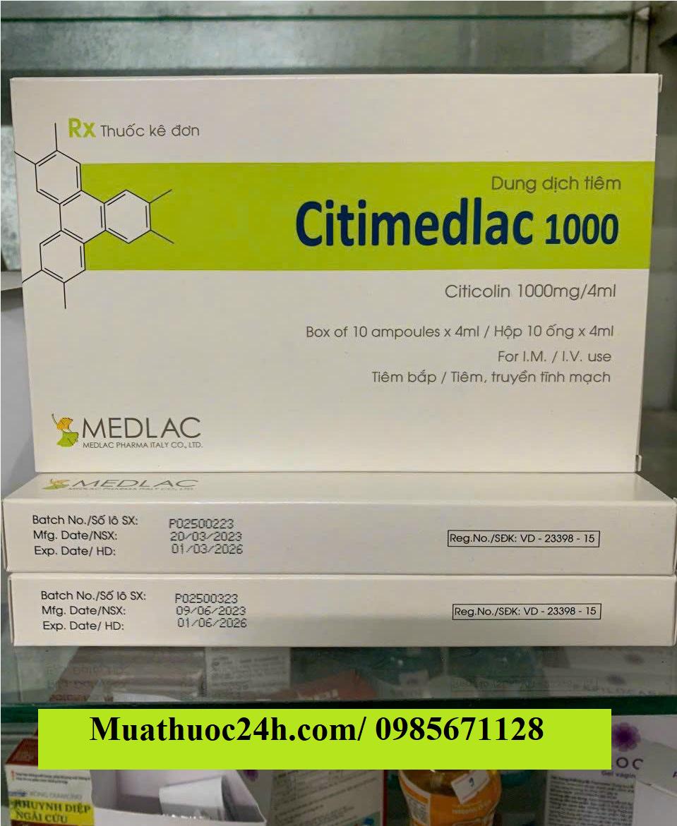 Thuốc Citimedlac 1000 Citicoline giá bao nhiêu mua ở đâu?