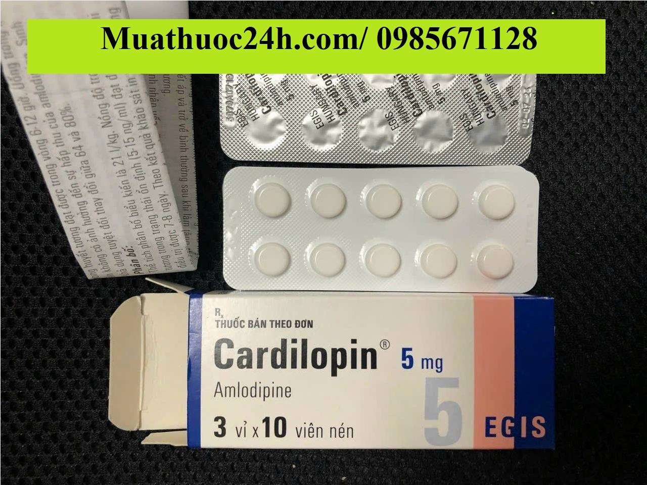 Thuốc Cardilopin 5mg Amlodipine giá bao nhiêu mua ở đâu