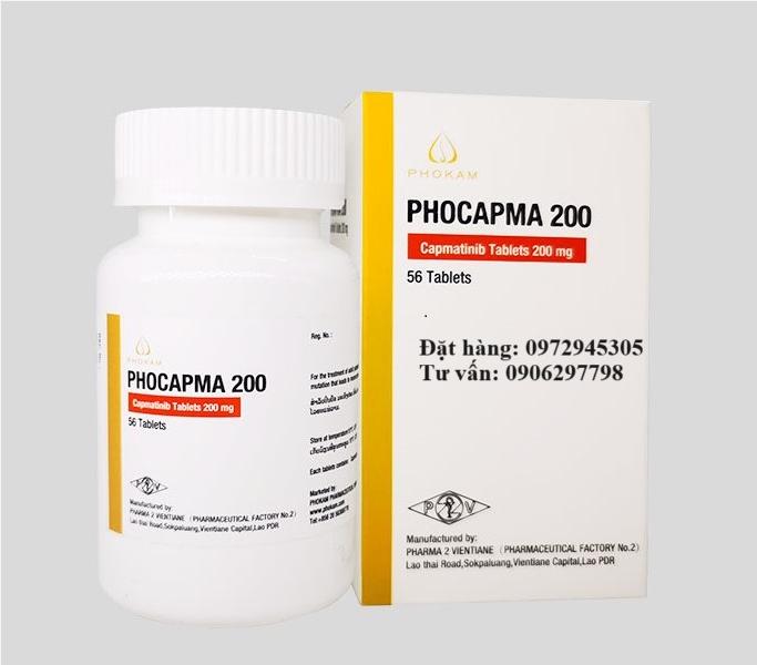 Thuốc Phocapma Capmatinib 200mg giá bao nhiêu mua ở đâu?