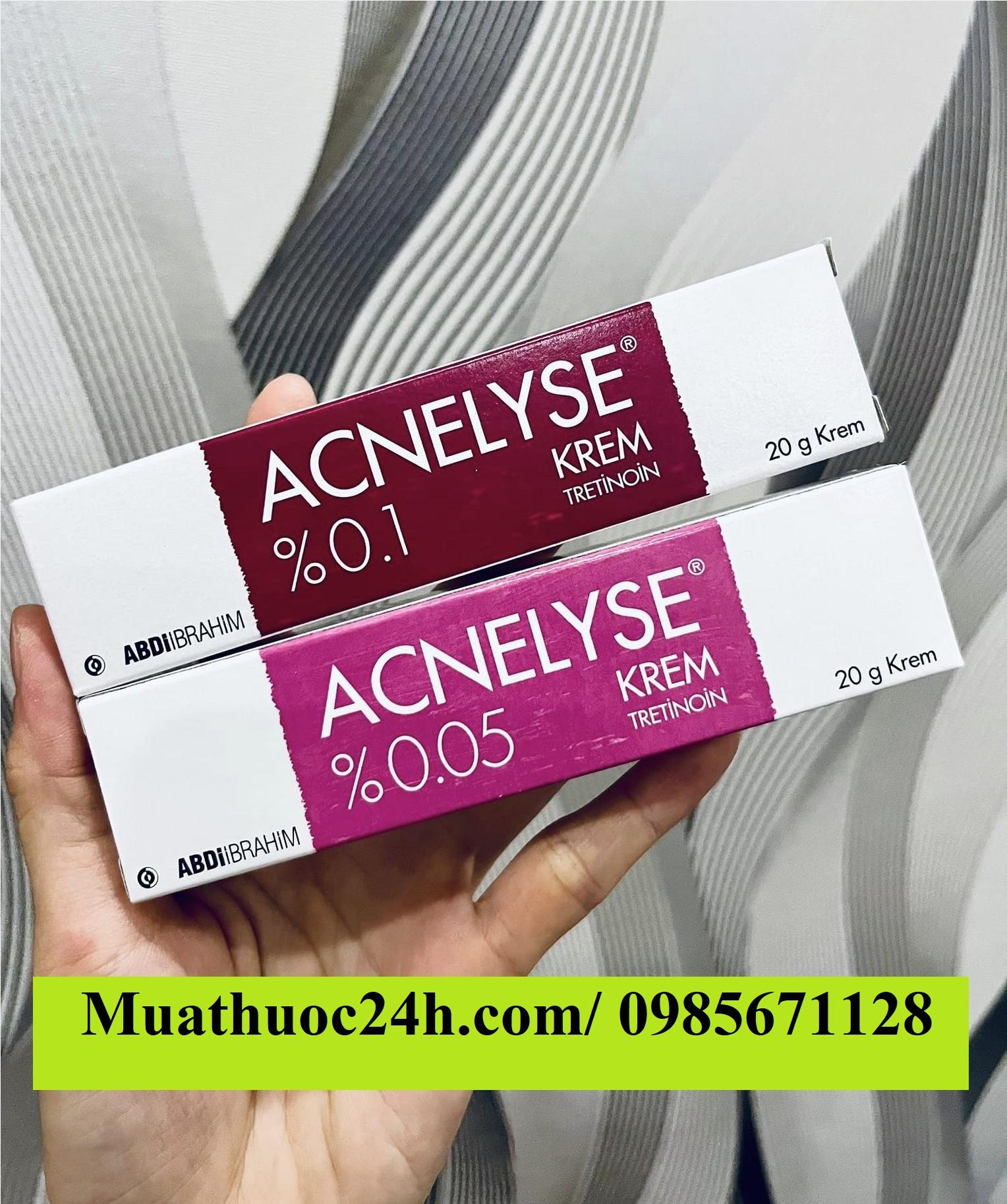 Kem trị mụn Acnelyse Krem Tretinoin 0.05% giá bao nhiêu mua ở đâu?